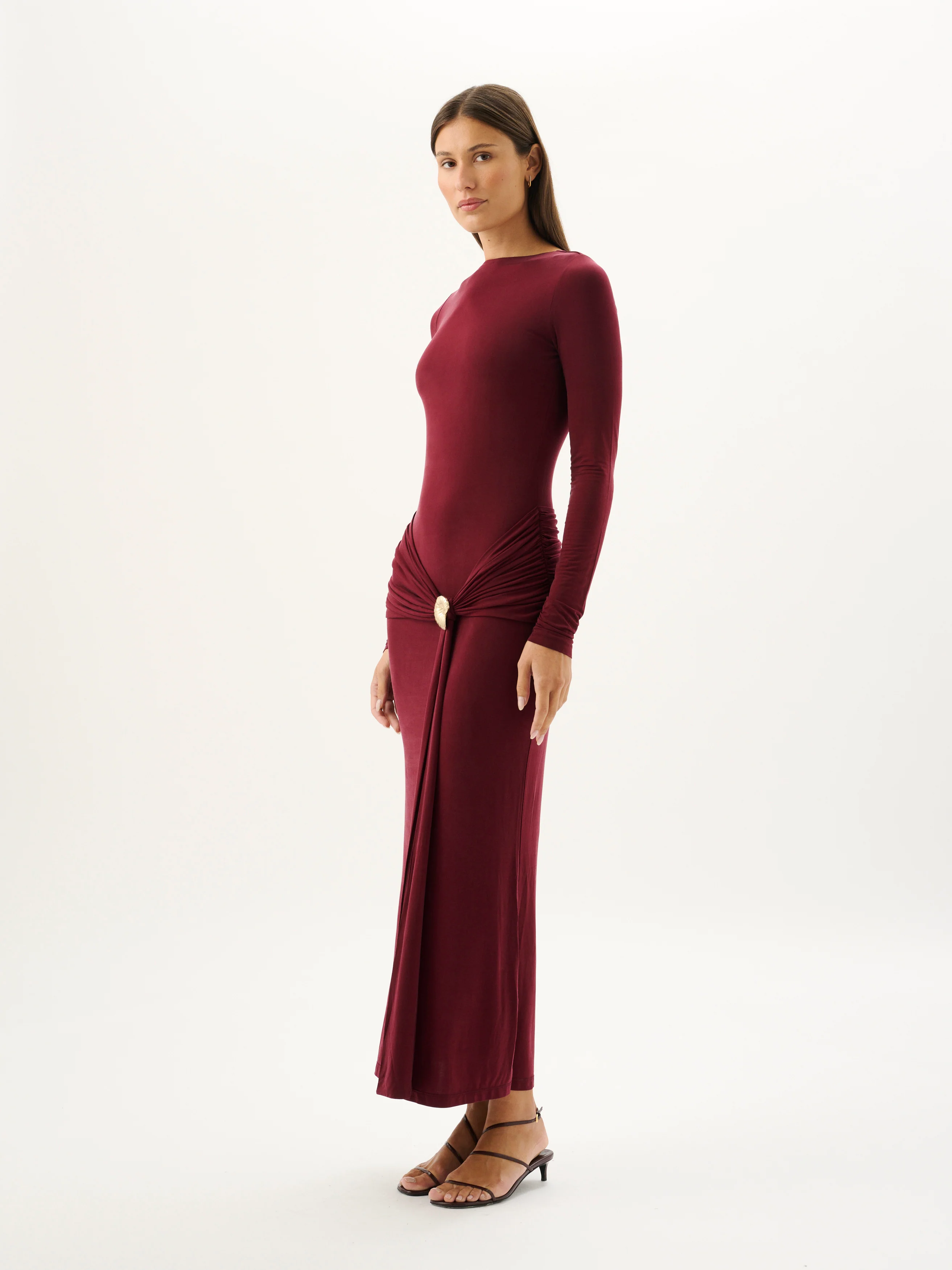 JOSIE DRESS | SANGRIA - Image 2