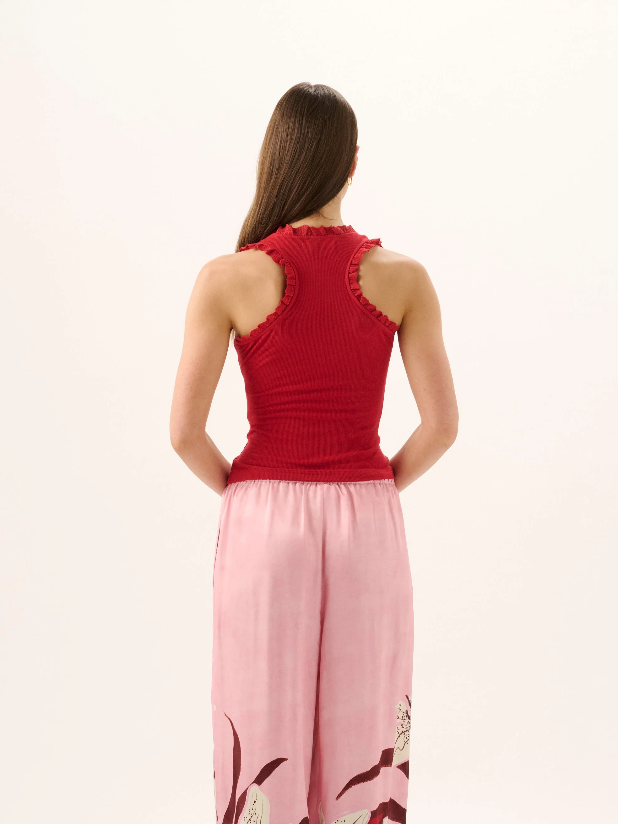 LUCY RIB TANK | POMEGRANATE - Image 4