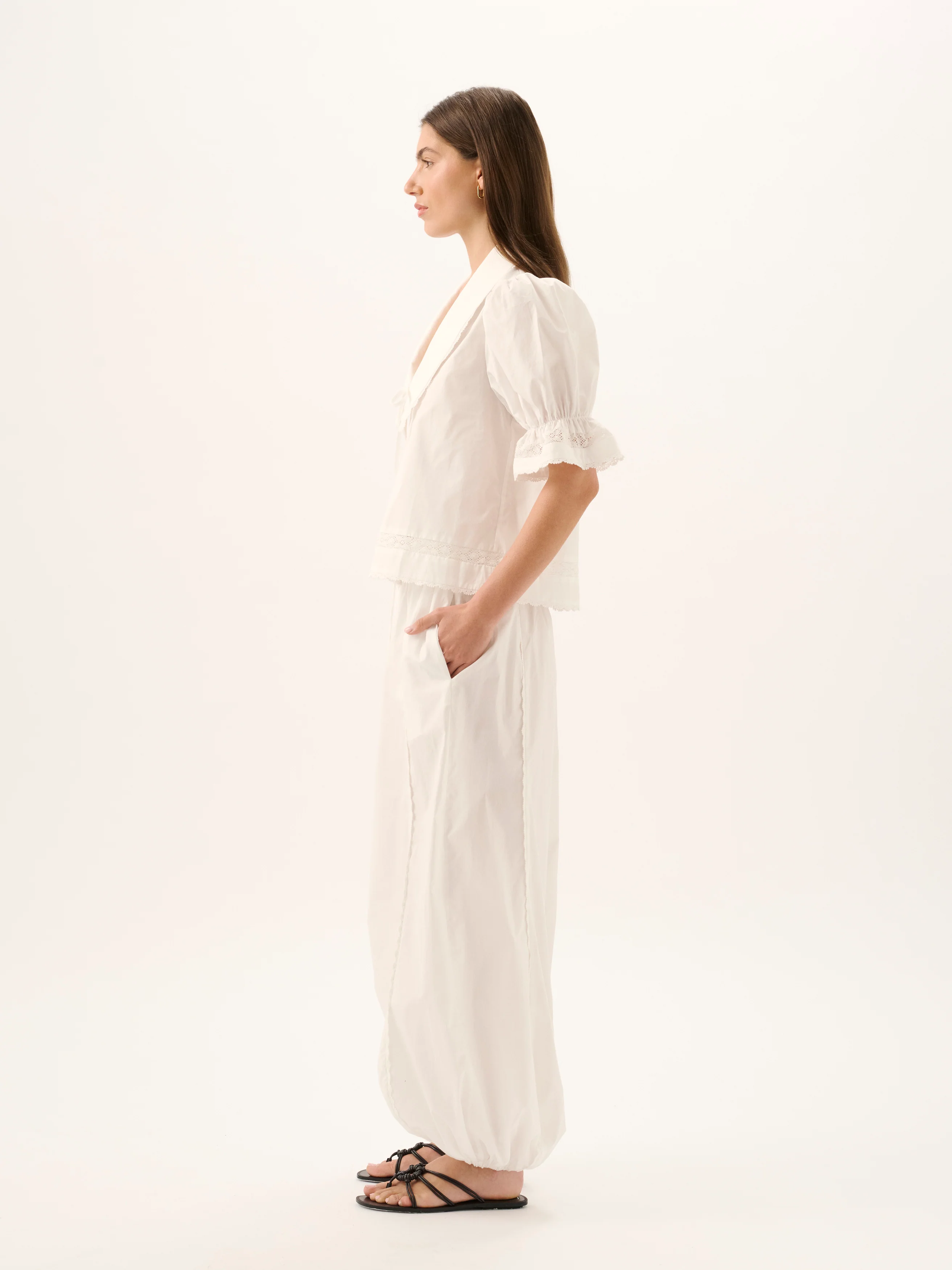 MAISIE TIE SHIRT | WHITE - Image 4