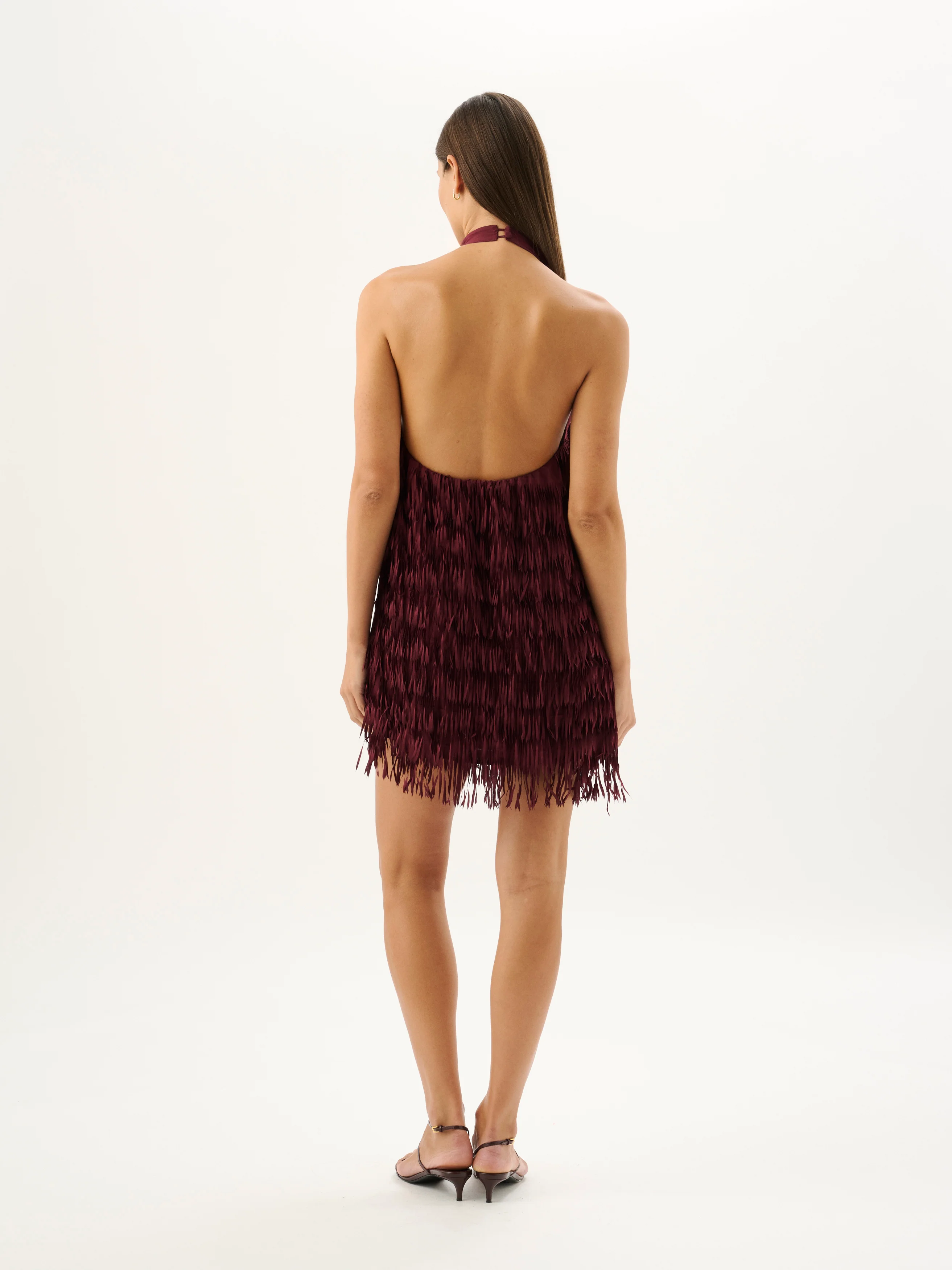 RAFAELLA FRINGE DRESS | SANGRIA - Image 4