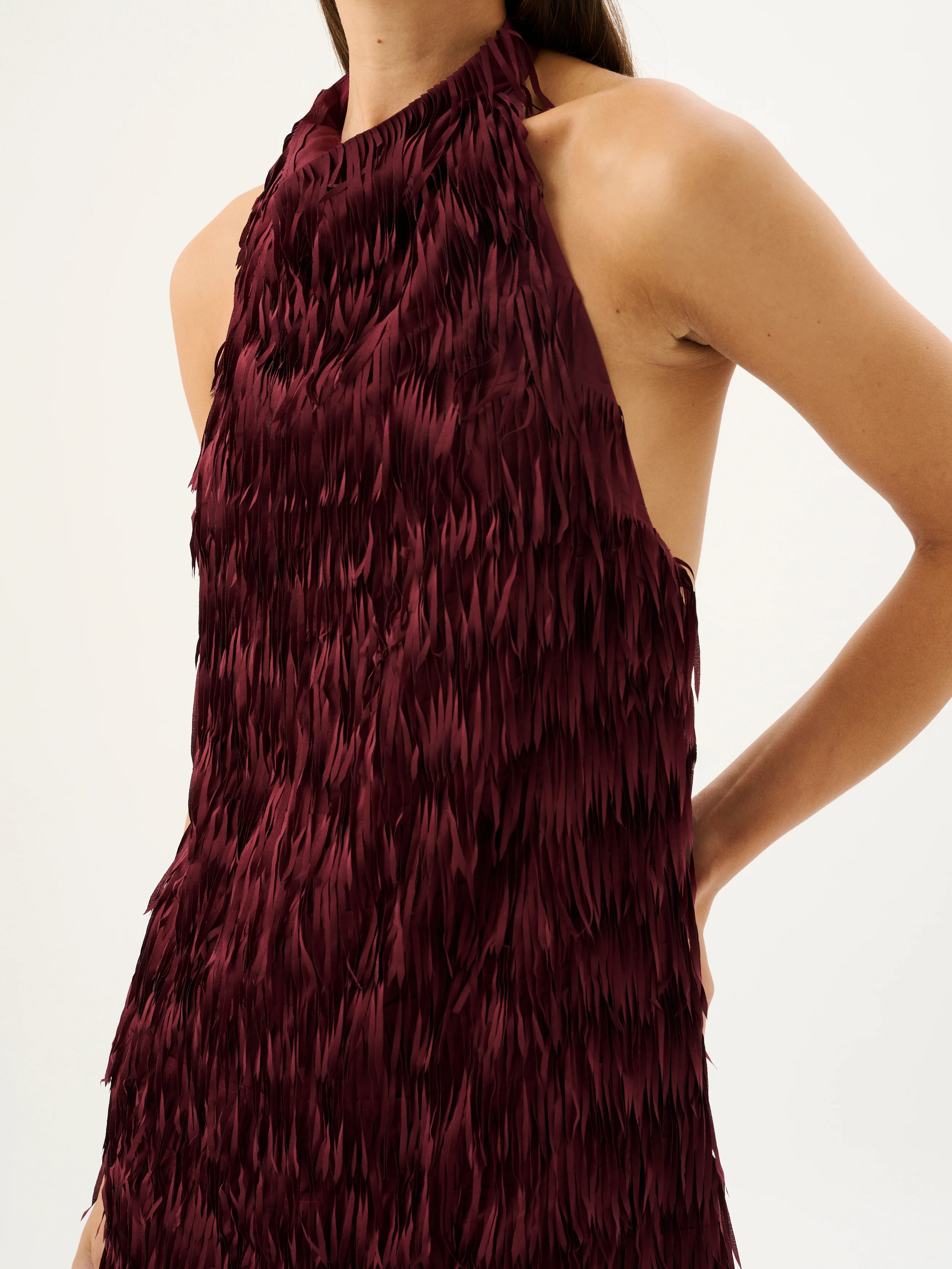 RAFAELLA FRINGE DRESS | SANGRIA - Image 5