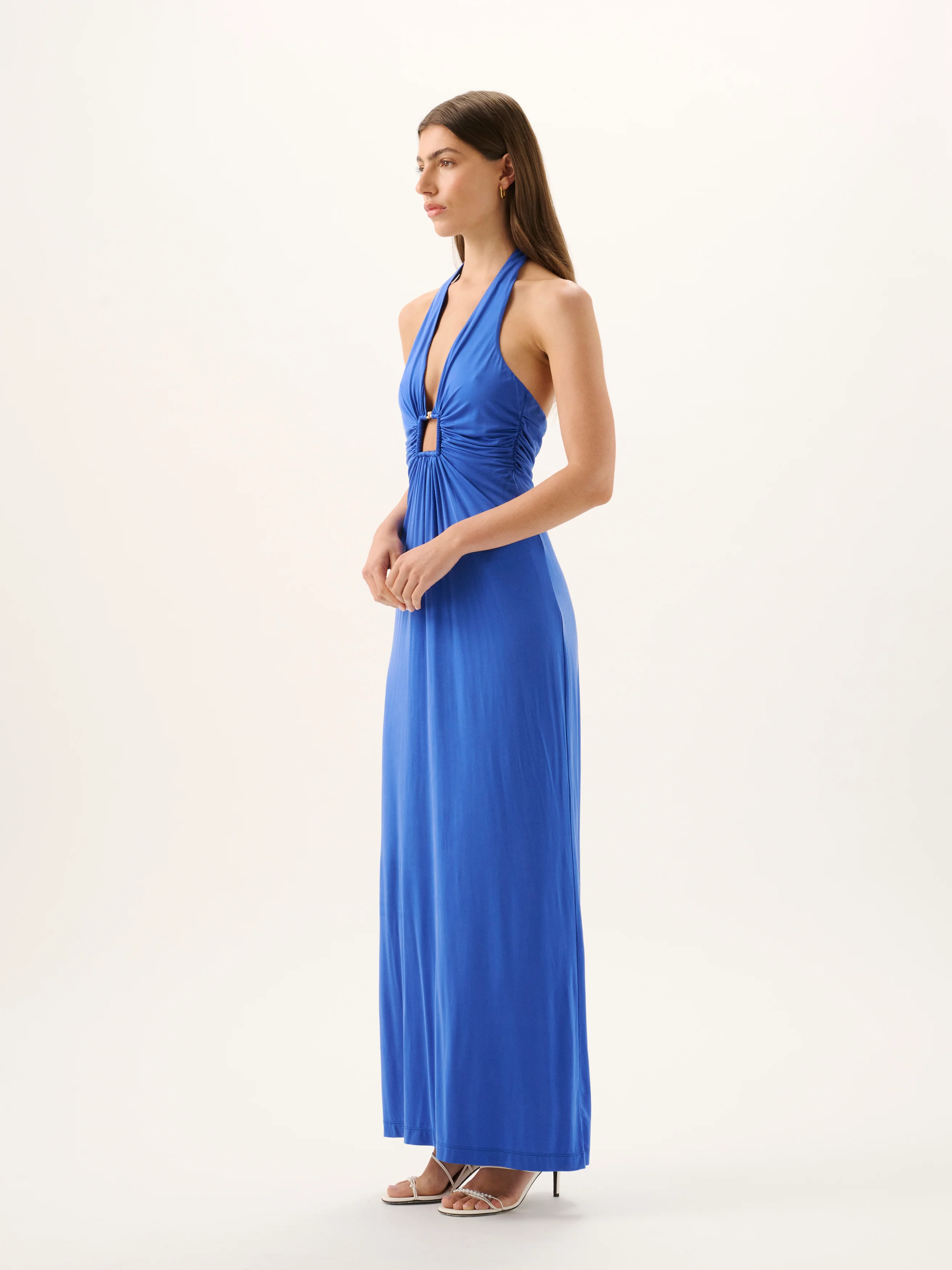 SAWYER CUPRO HALTER DRESS - Image 2